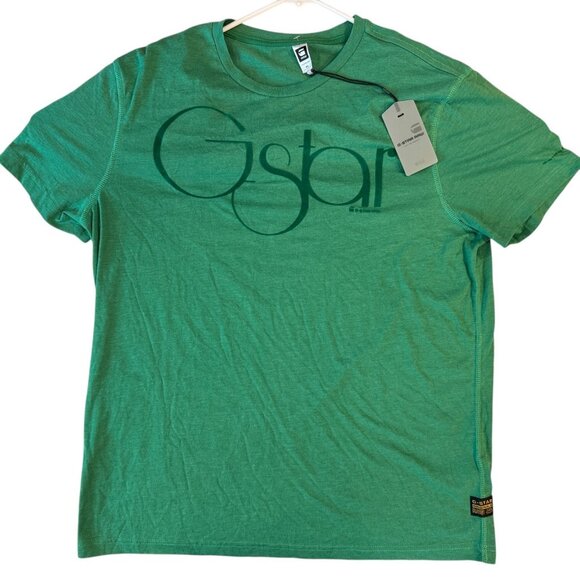 G-Star RAW N.Y. Ventura T-Shirt Green Pepper XL NWT Graphic Logo Tee Streetwear - Picture 1 of 7